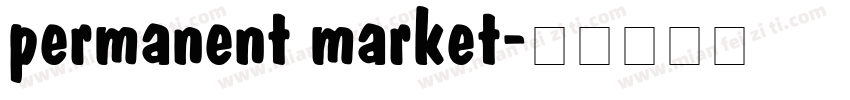 permanent market字体转换
